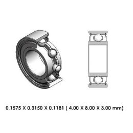 9A0146-000 Low Speed Steel Dental Bearing