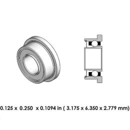 DA01B2L High Speed Steel Dental Bearing