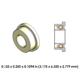 DA01Z4GM2-816 Extend High Speed Ceramic Dental Bearing