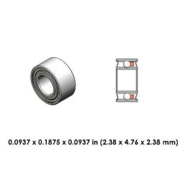 DR05E3L High Speed Steel Dental Bearing