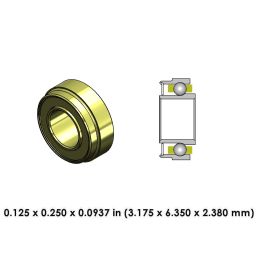 DA21J3G-801 Extend High Speed Ceramic Dental Bearing