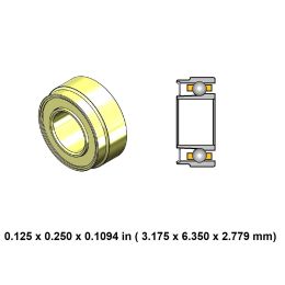 DA70B3G-801 Extend High Speed Ceramic Dental Bearing