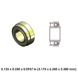 DRM21JS1C Perfection High Speed Ceramic Dental Bearing